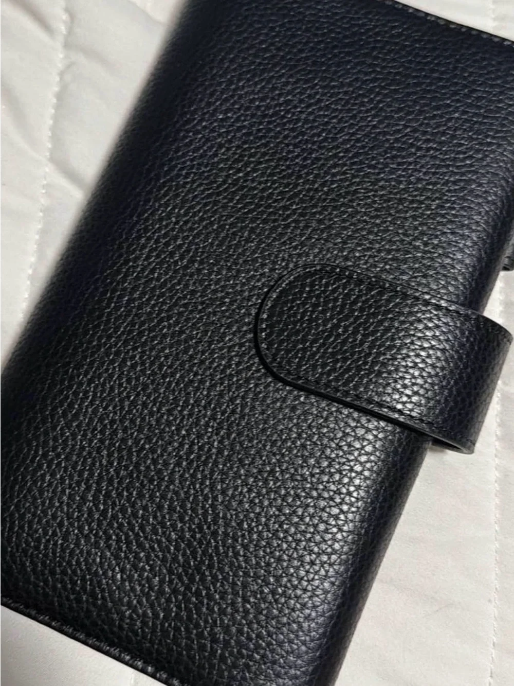 MOTERM Black Leather Travel Wallet